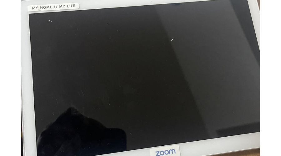 一条工務店のタブレット画面が消えている